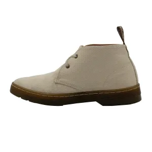 Dr. Martens Mayport Twill Canvas Ankle Boots Fabric White Colour For Women