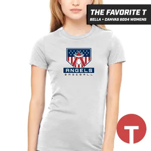 East Cobb Angels - LOGO 4 - Bella Canvas 6004 Womens "Favorite T"