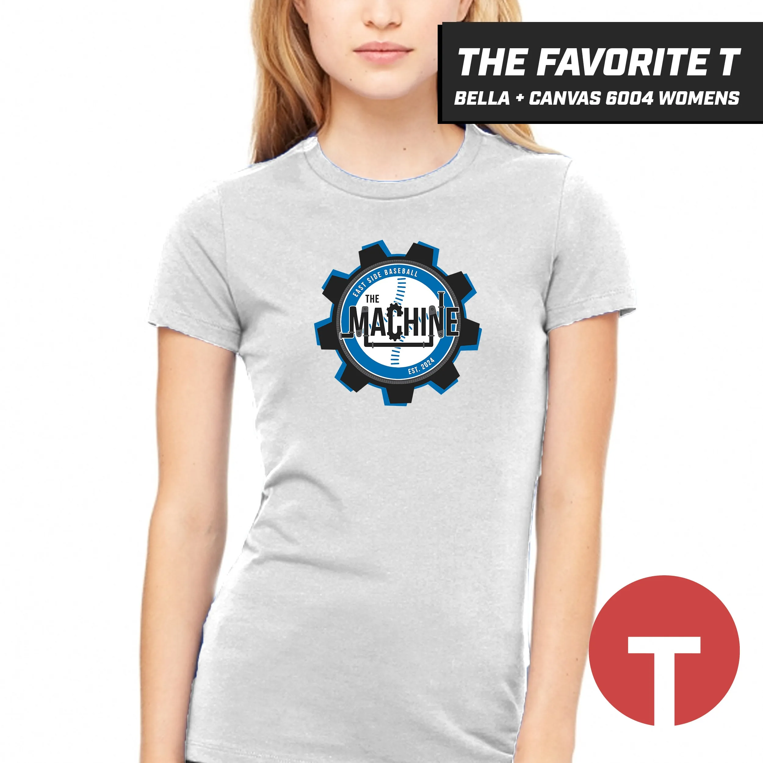 East Side Machine Baseball - Bella Canvas 6004 Womens "Favorite T"