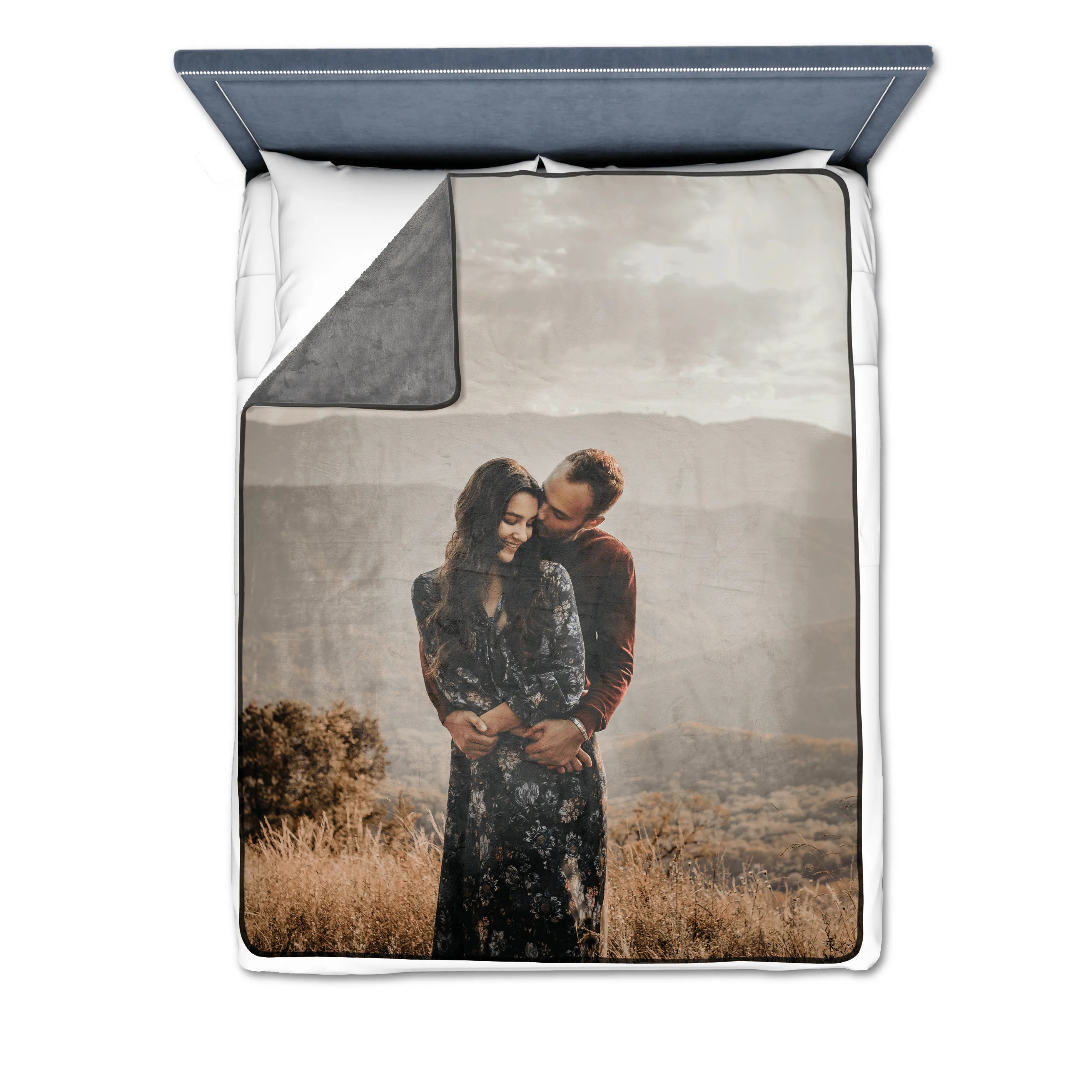 Eighteen Photos Gallery with Text Premium Fleece Photo Blanket