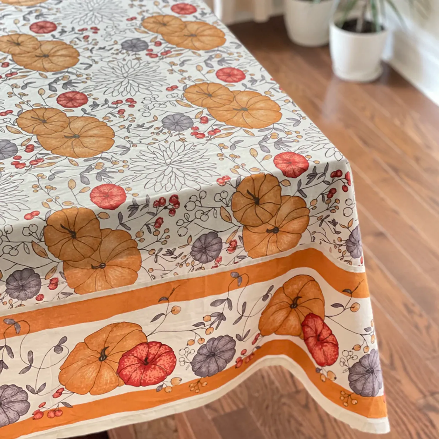 Fall Harvest Cotton Tablecloth