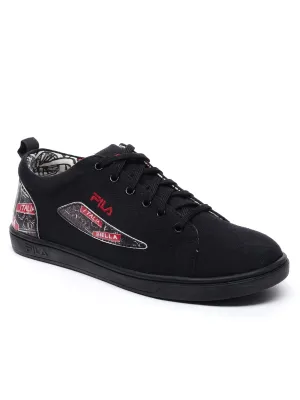 Fila Mens Scribble BLK/WHT/CHN RD Canvas Shoes 11010586 8