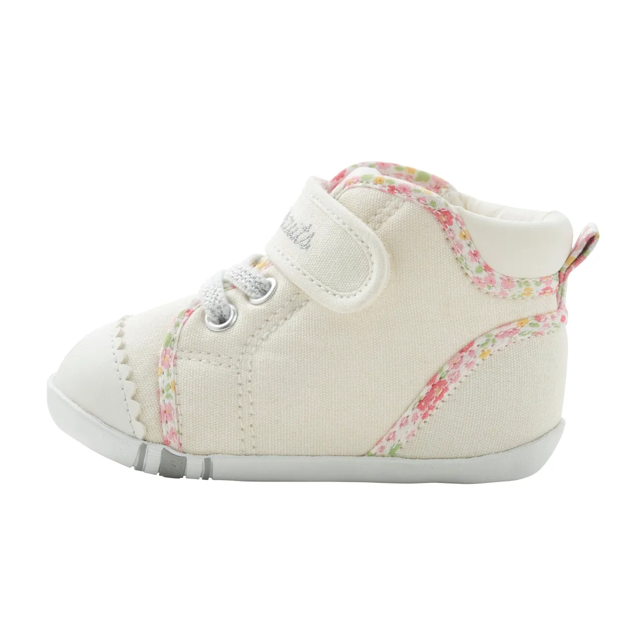 Fine Floral First Walker Shoes