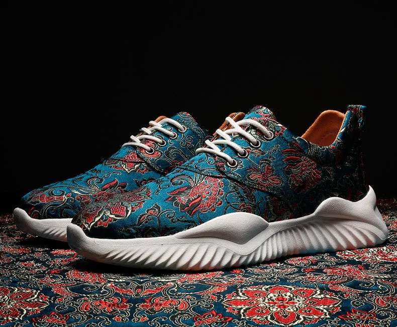 Floral Embroidery Brocade Traditional Chinese Style Sports Shoes Sneaker