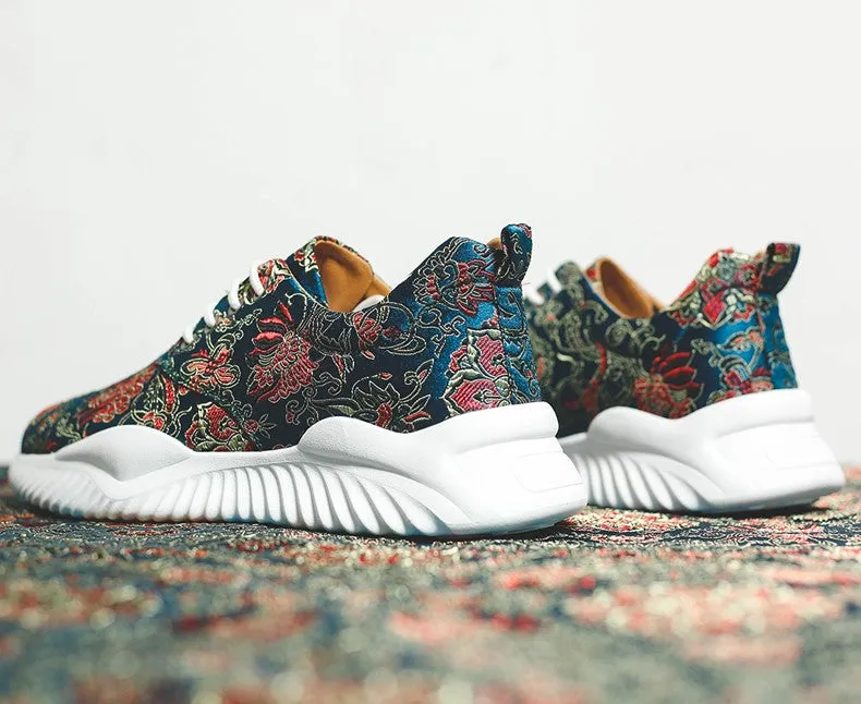 Floral Embroidery Brocade Traditional Chinese Style Sports Shoes Sneaker