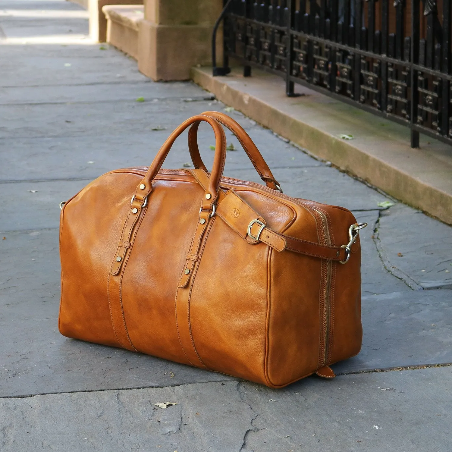 Floto Leather Venezia Grande Duffle Bag