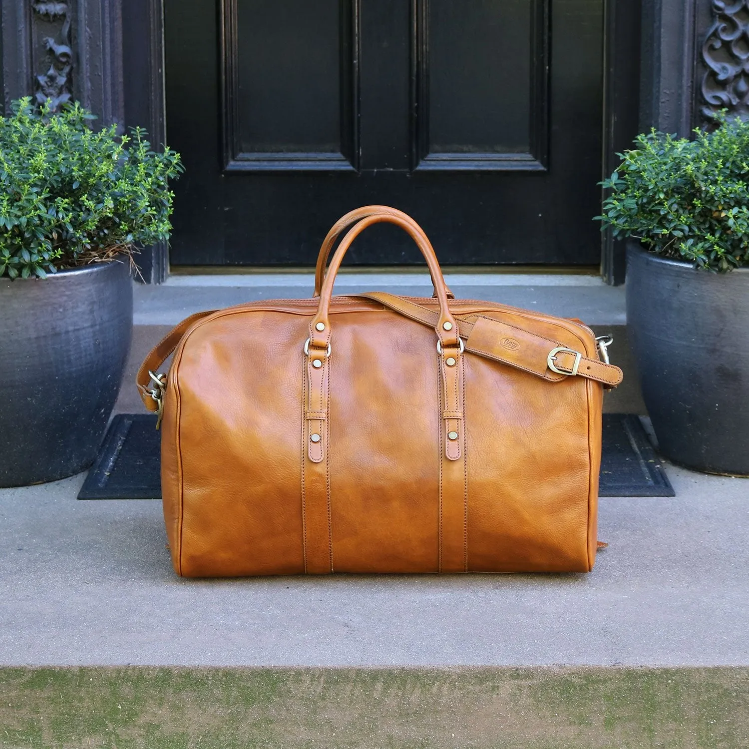 Floto Leather Venezia Grande Duffle Bag