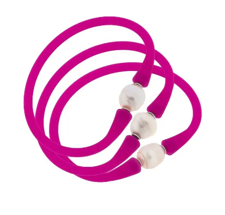 Gigi Silicone and Baroque Pearl Bracelet