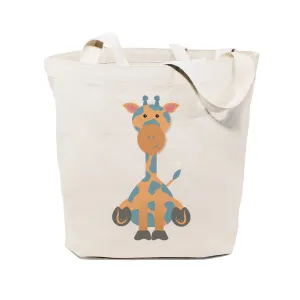 Giraffe Cotton Canvas Tote Bag by The Cotton & Canvas Co.