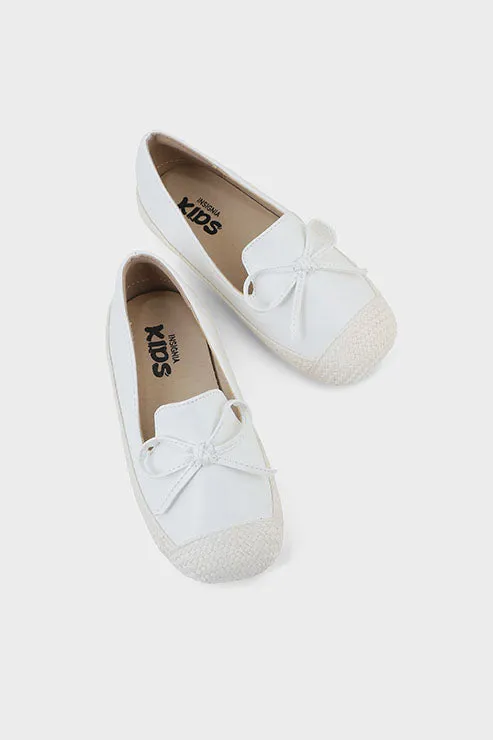 Girls Casual Canvas Q10007-White