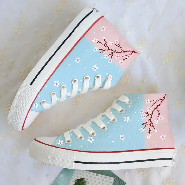 Graffiti Floral Canvas Shoes AD10047