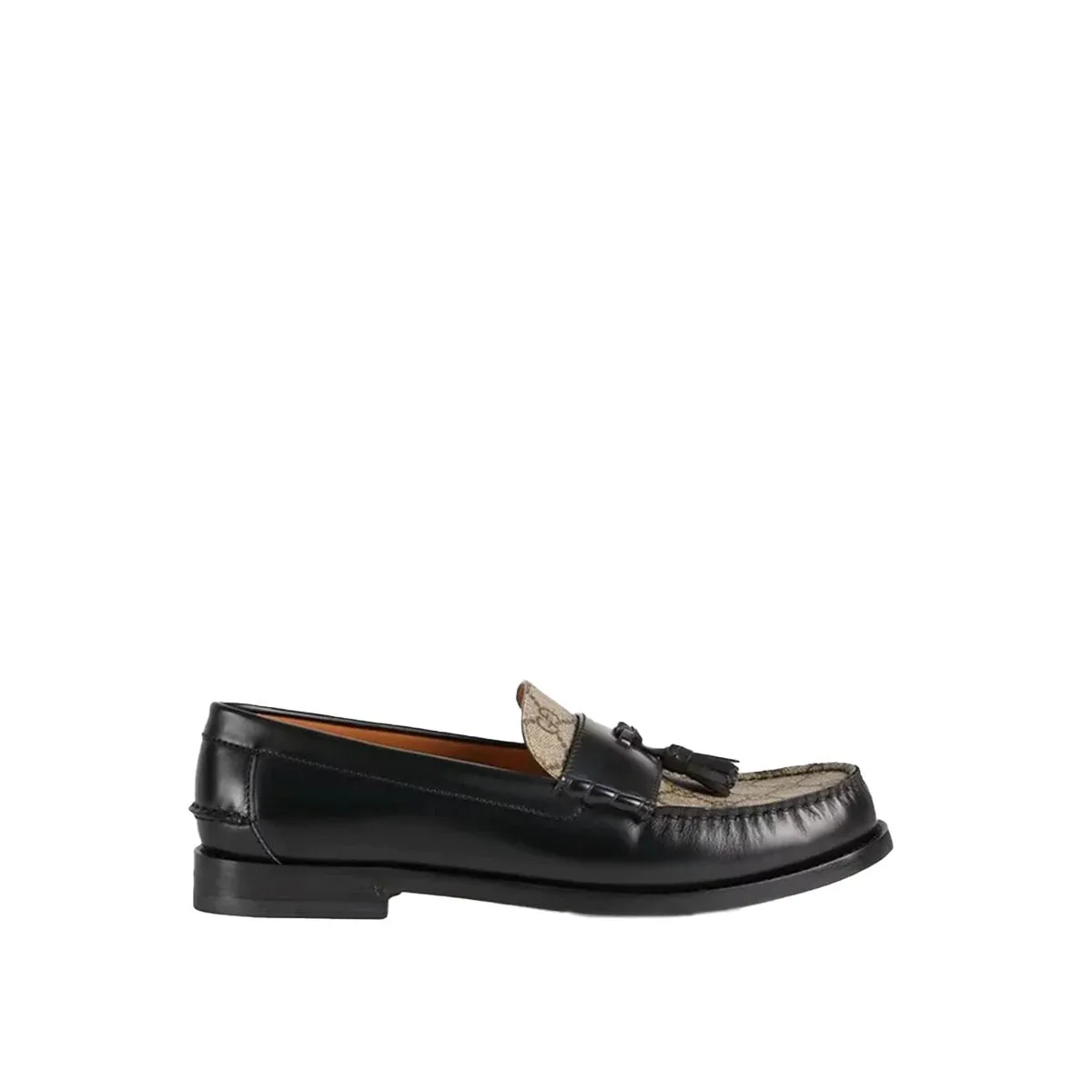 GUCCI BLACK LATHER MEN SHOES