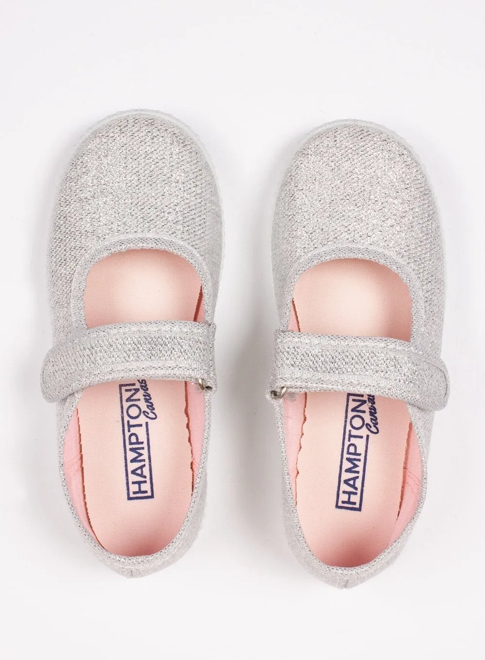 Hampton Canvas Martha Shoes in Silver