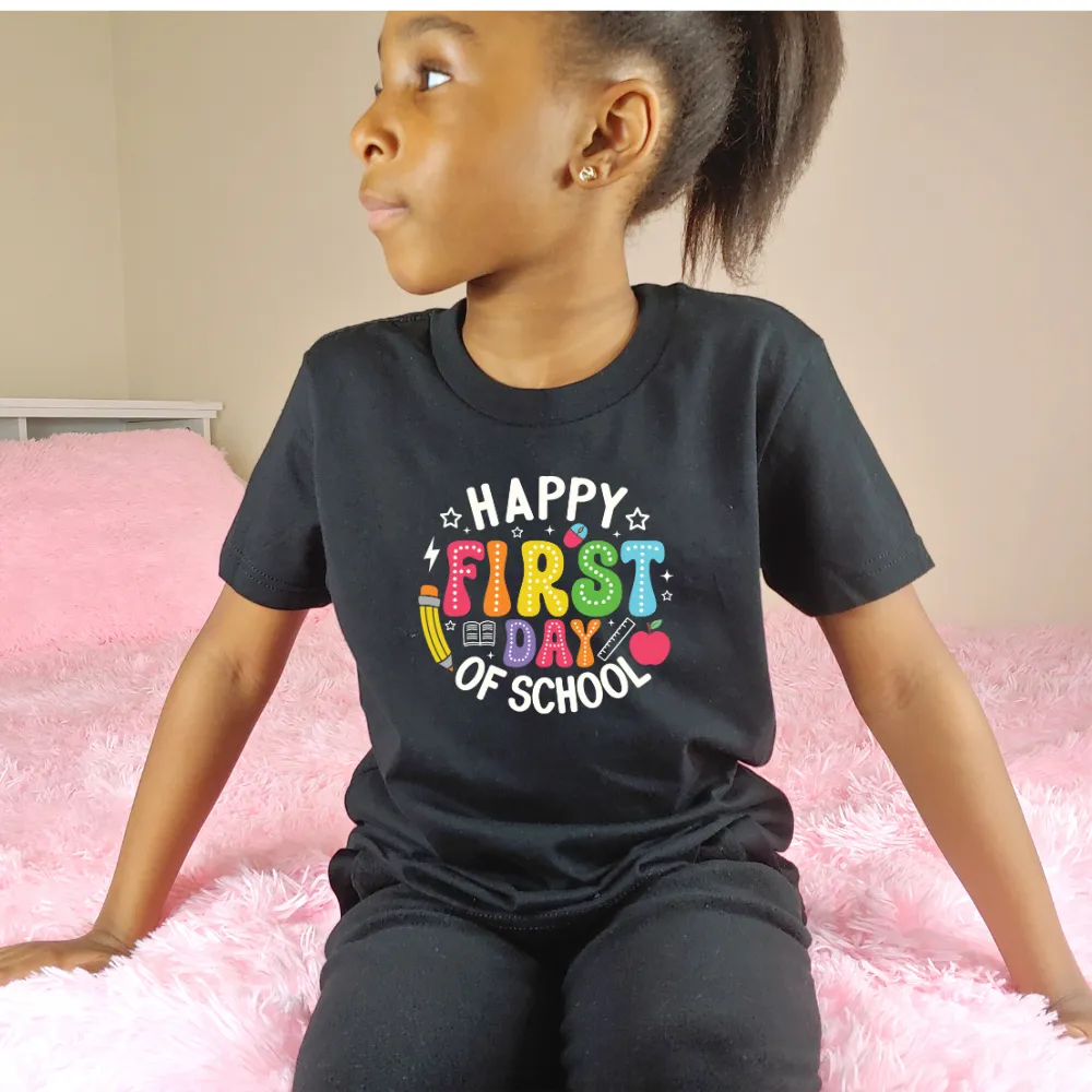 Happy First Day of School Graphic Tee - Youth