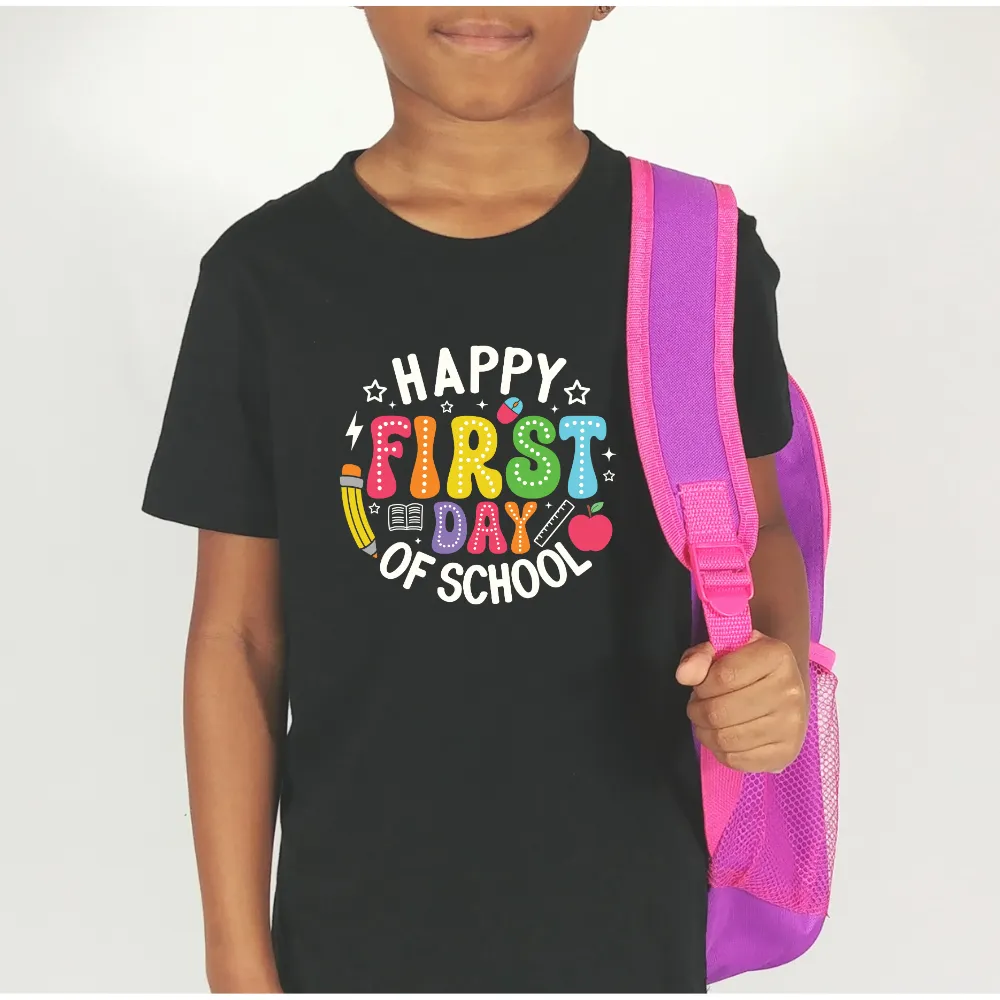 Happy First Day of School Graphic Tee - Youth