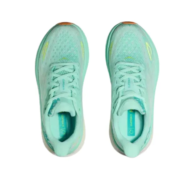 HOKA Women's Clifton 9 Seafoam/Aqua Breeze