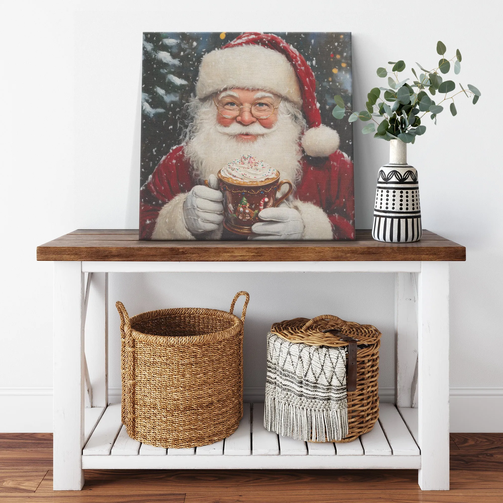 Hot Chocolate Santa Art