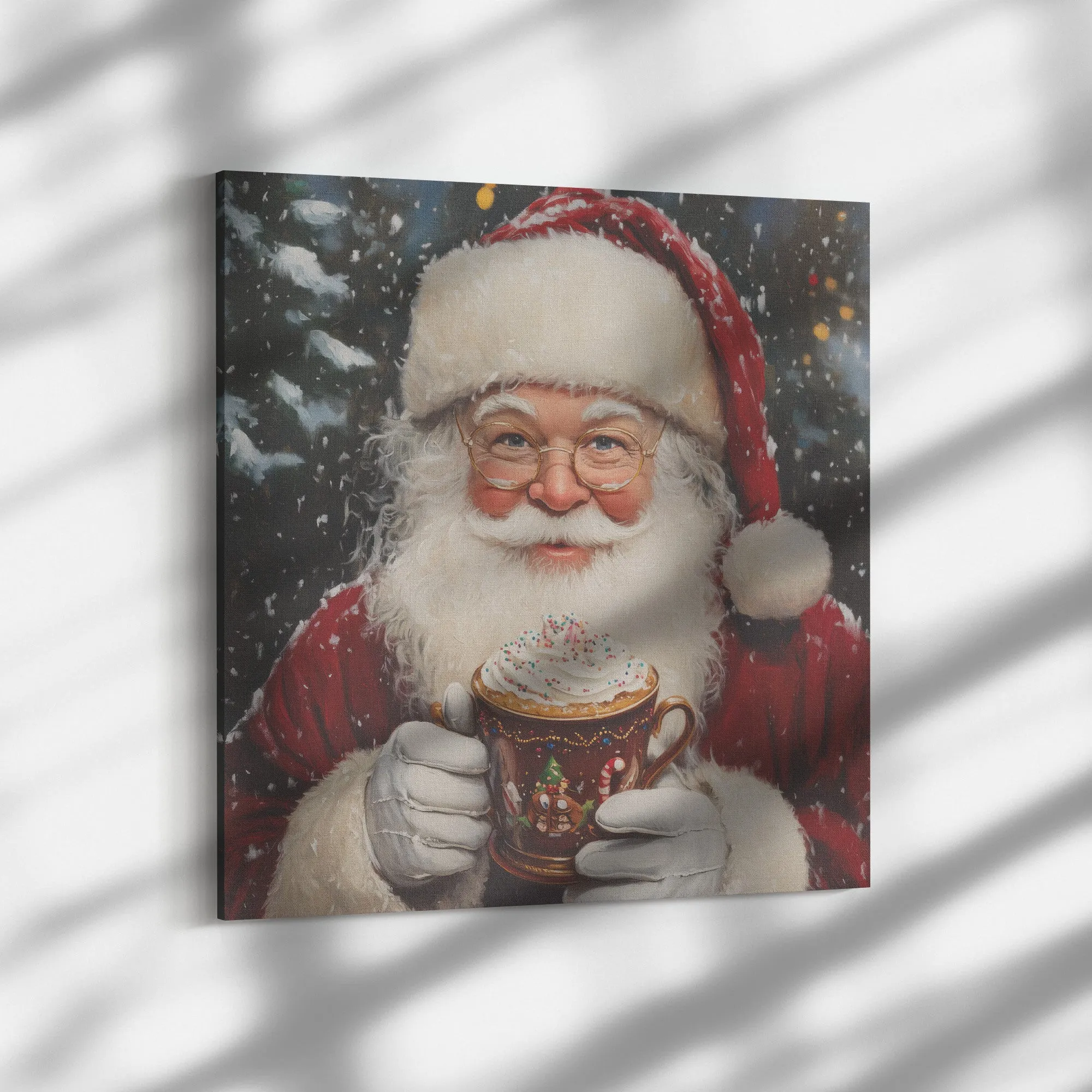 Hot Chocolate Santa Art