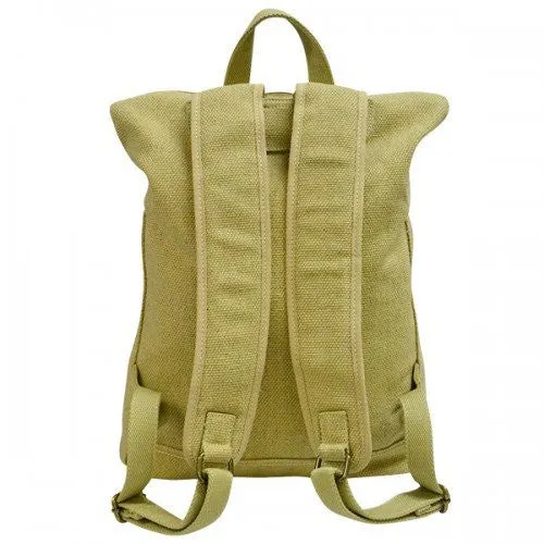 IDAHO - Khaki Canvas Mens Backpack Bag