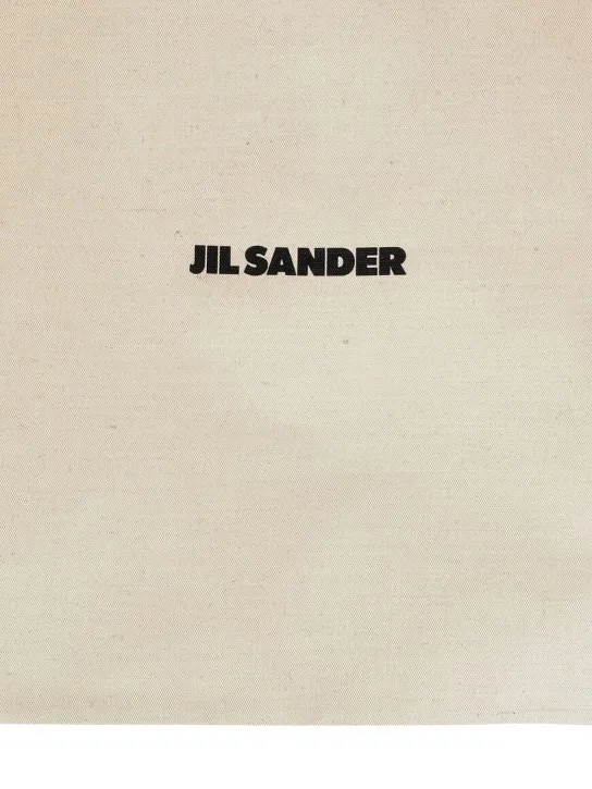 Jil Sander   Linen &amp; canvas logo tote bag 