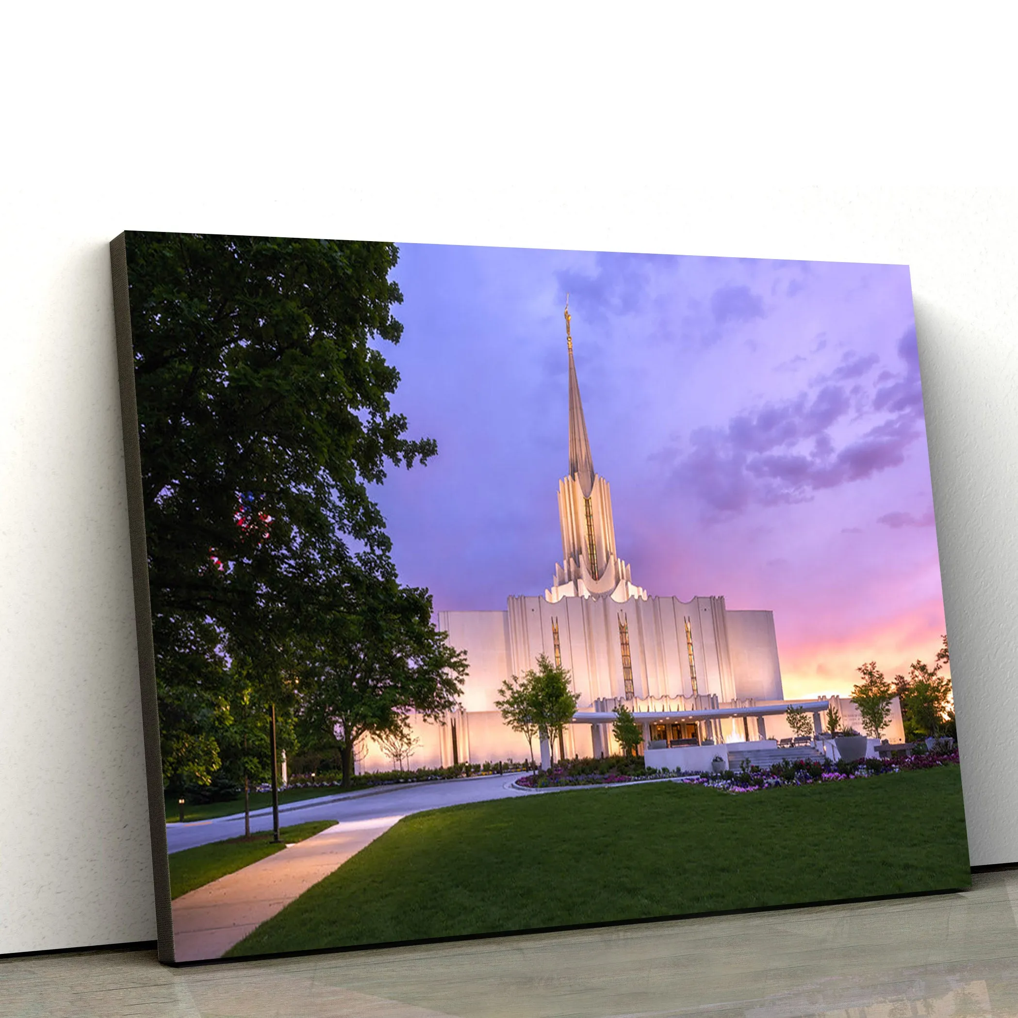 Jordan River Temple Tender Mercies Canvas Wall Art - Jesus Christ Picture - Canvas Christian Wall Art