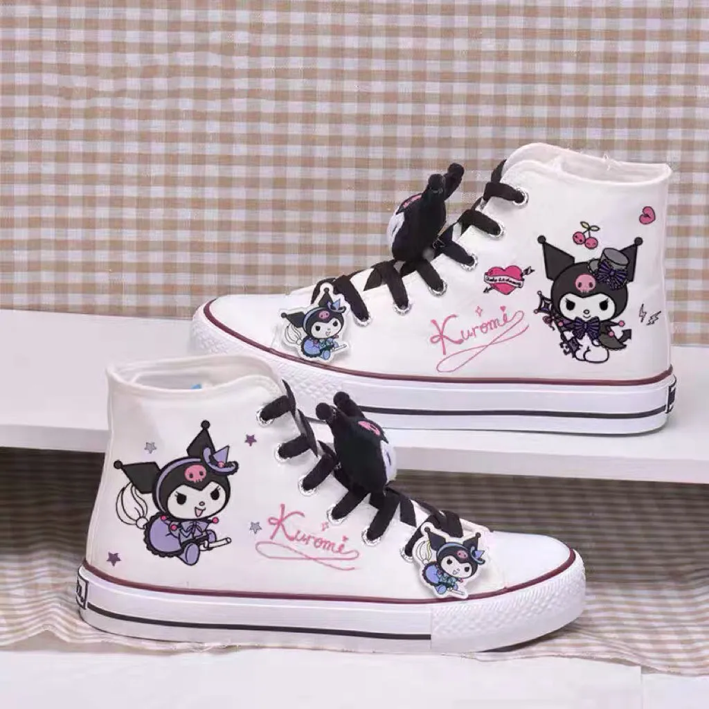 Kawaii Cartoon High Top Canvas Shoes