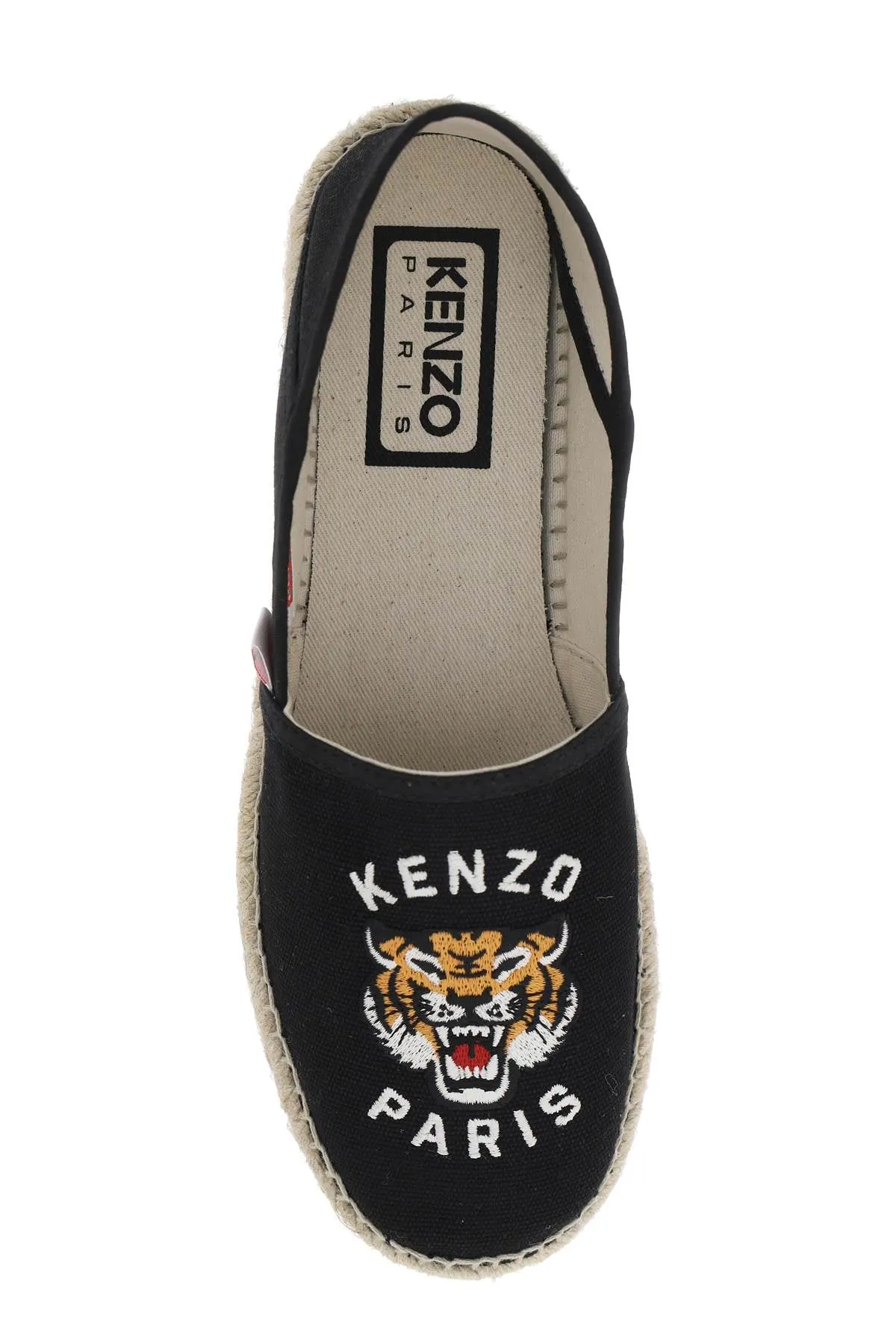 Kenzo canvas espadrilles with logo embroidery