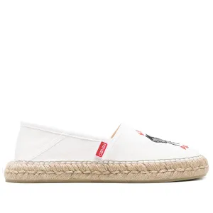 KENZO ELEPHANT WHITE ESPADRILLES