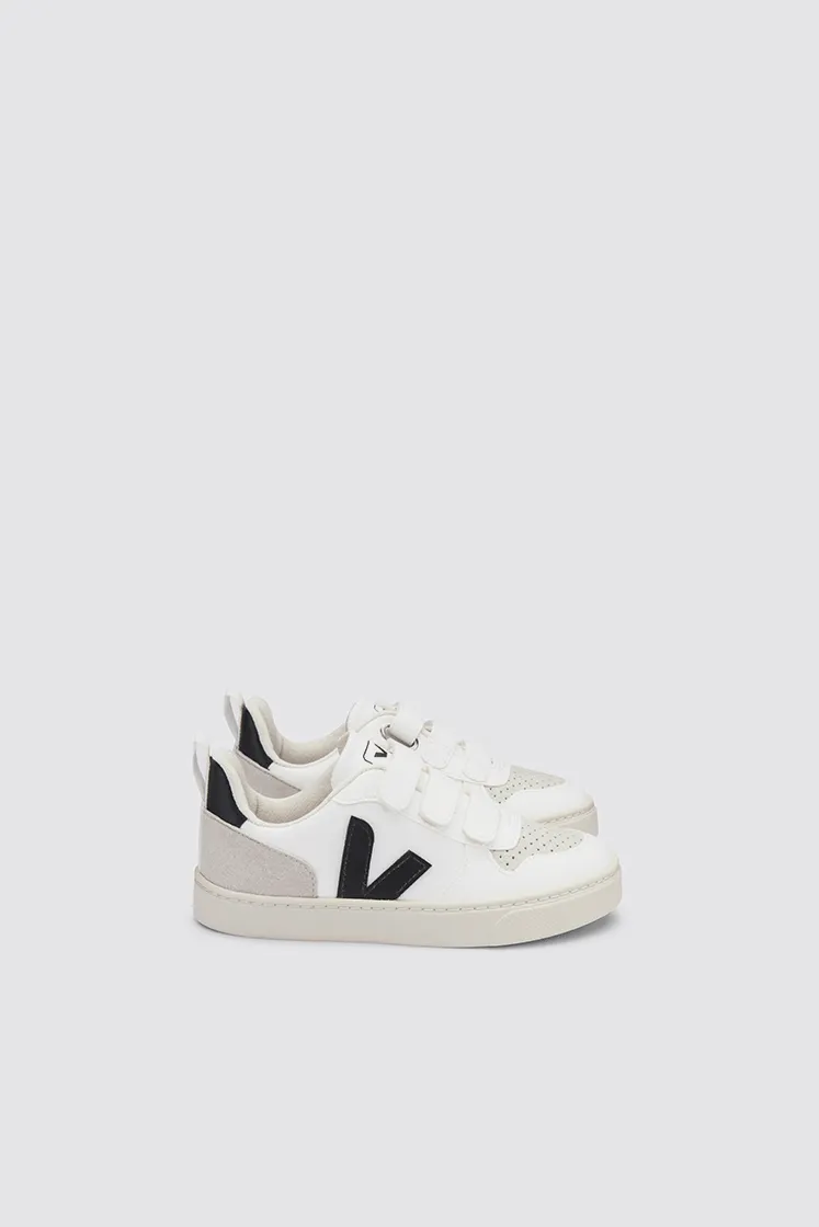 Kids V-10 Velcro CWL - White / Black