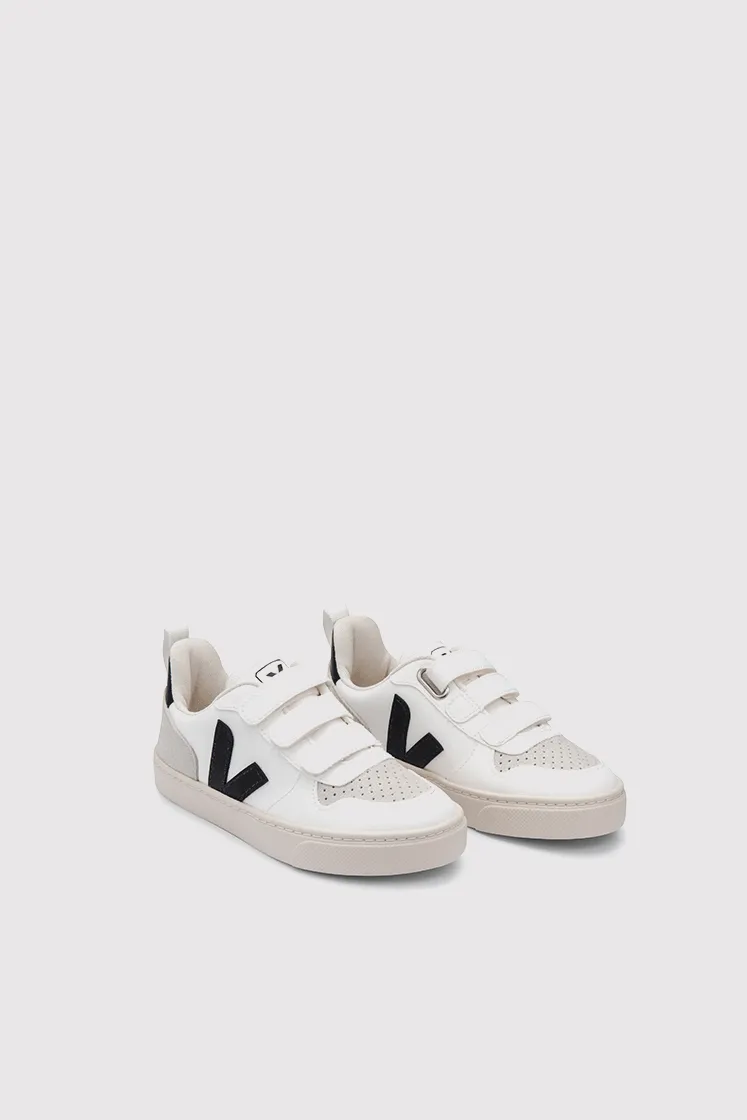 Kids V-10 Velcro CWL - White / Black