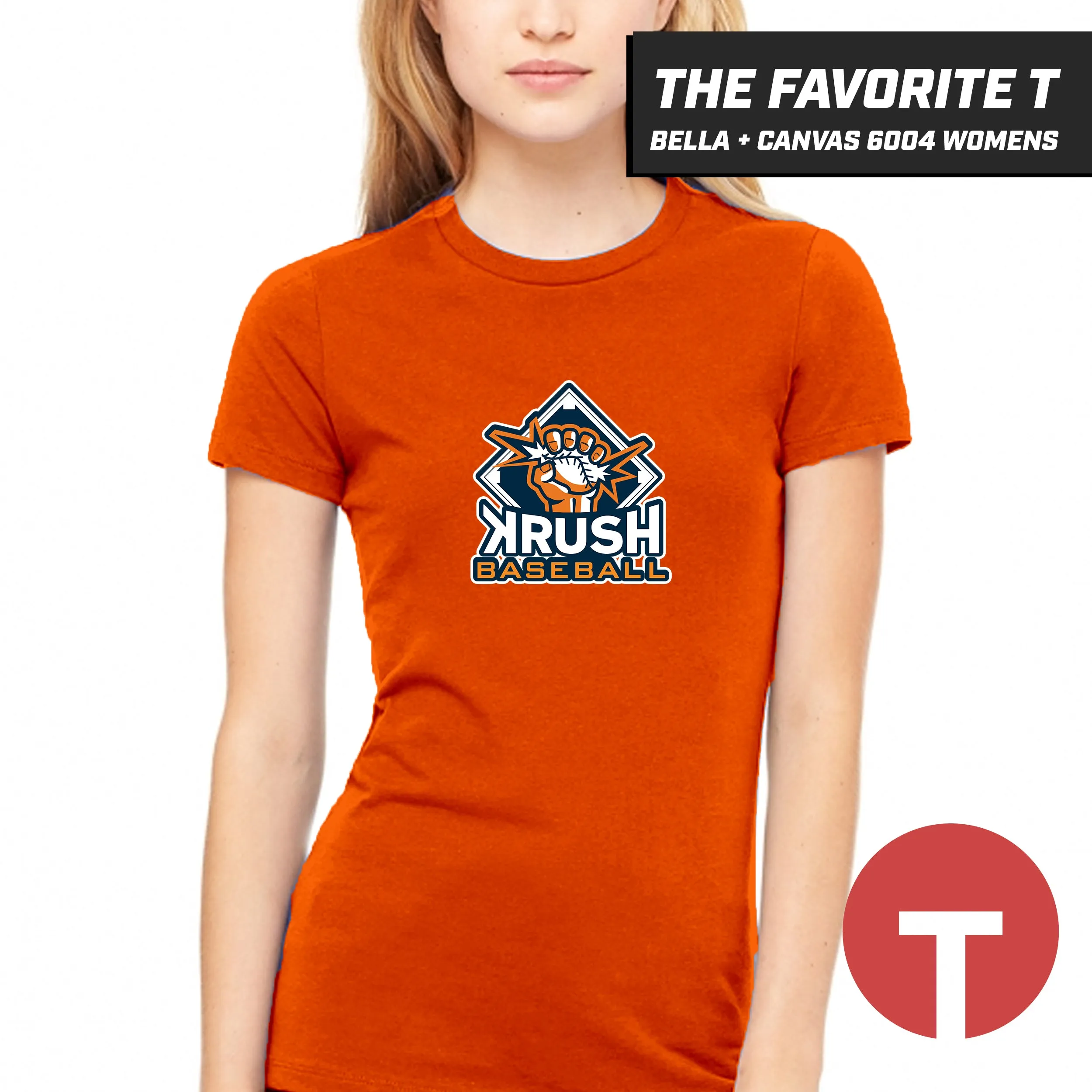 Krush Baseball - Bella Canvas 6004 Womens "Favorite T"