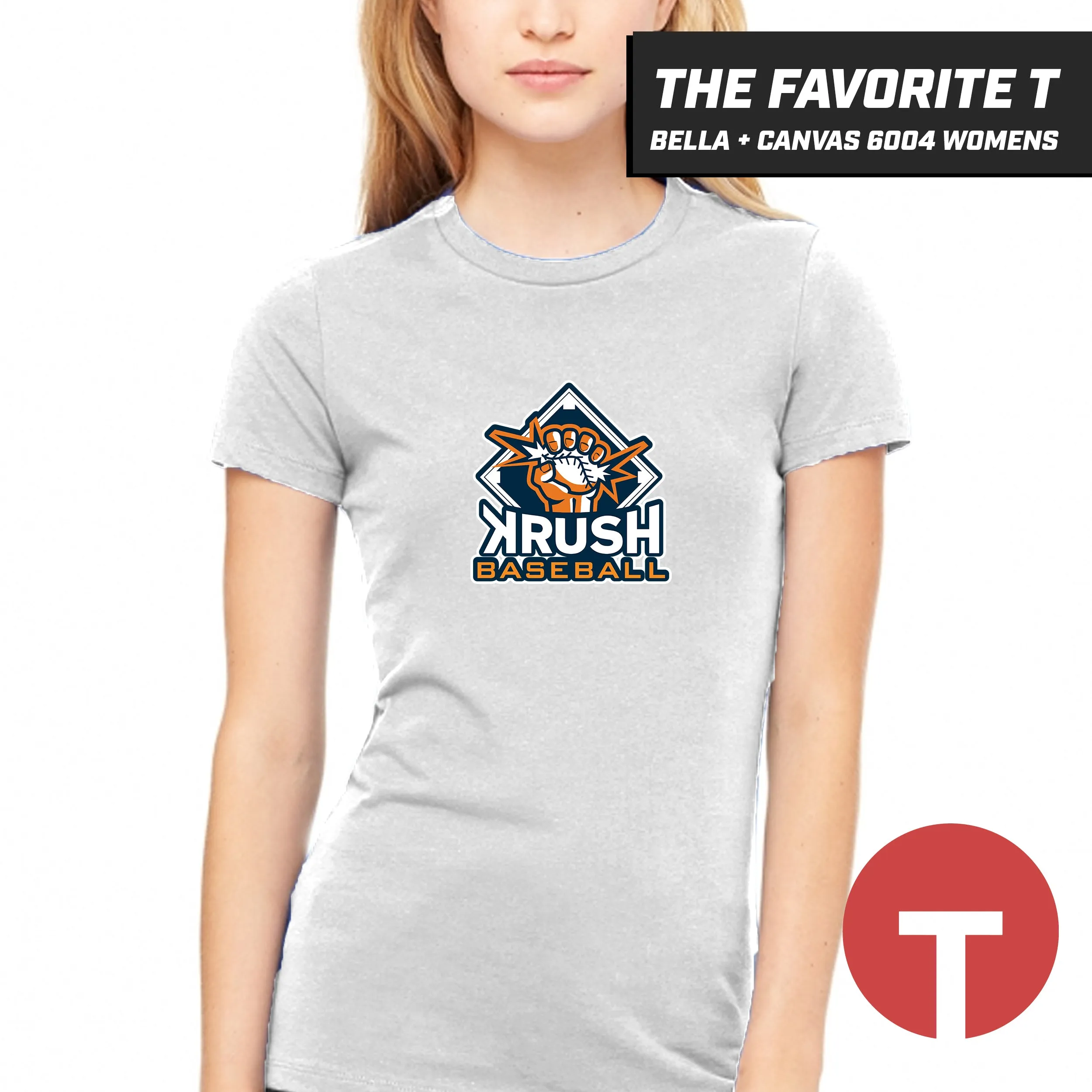 Krush Baseball - Bella Canvas 6004 Womens "Favorite T"