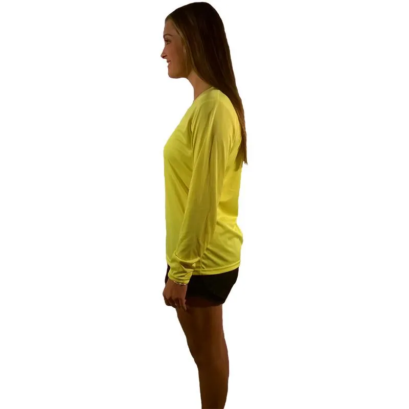 Ladies Sports Tech Long Sleeve V - "Forget The Glass Slippers.  This Princess Wears Running Shoes"