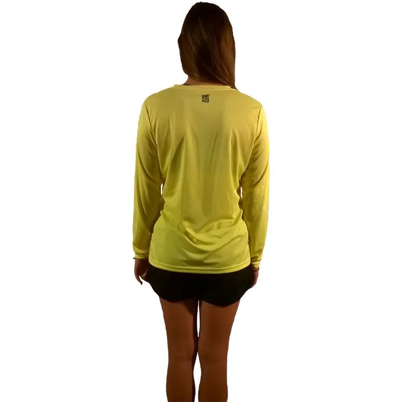 Ladies Sports Tech Long Sleeve V - "Forget The Glass Slippers.  This Princess Wears Running Shoes"