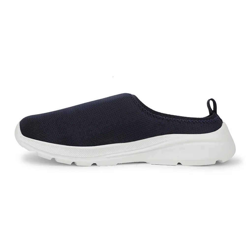 Leap7x Casual Navy Blue Non Lacing Shoes For Women SILVES-2 By Liberty