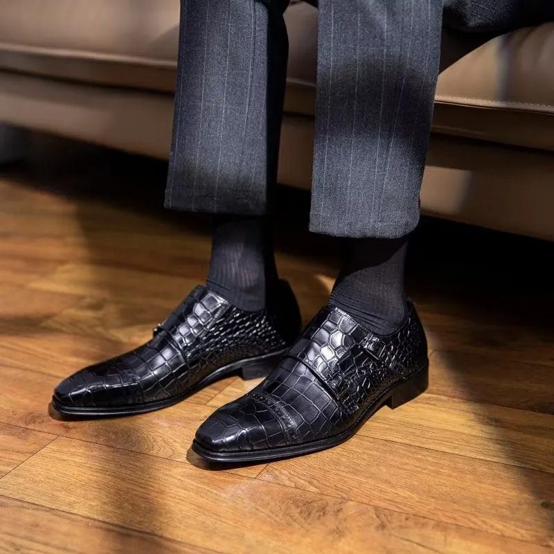 LeatherLux Monkstraps Dress Shoes