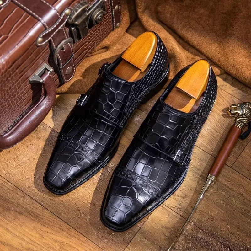 LeatherLux Monkstraps Dress Shoes