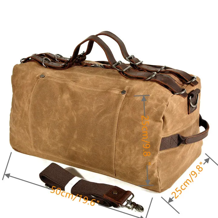 Men's Canvas Handbag Luggage Bag Travel Tote Bag Shoulder Bag Large Capacity Handbag Outdoor Sports Bag Waterproof Bag Gift For Him