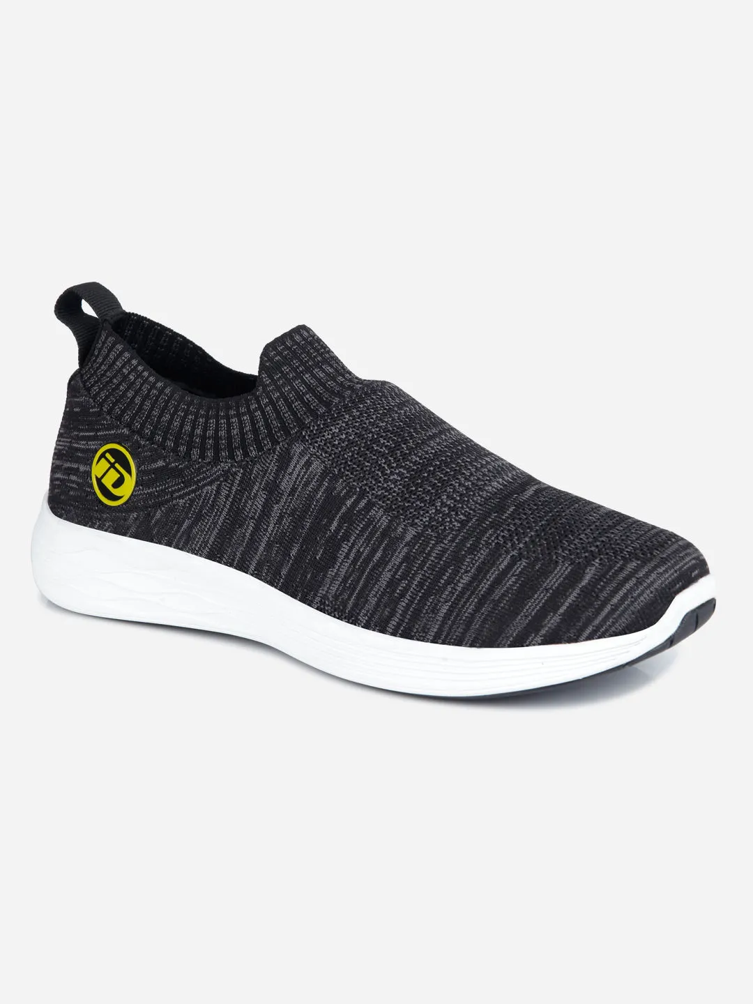 Men's Dark Grey Slip On Sneaker (ID7522)