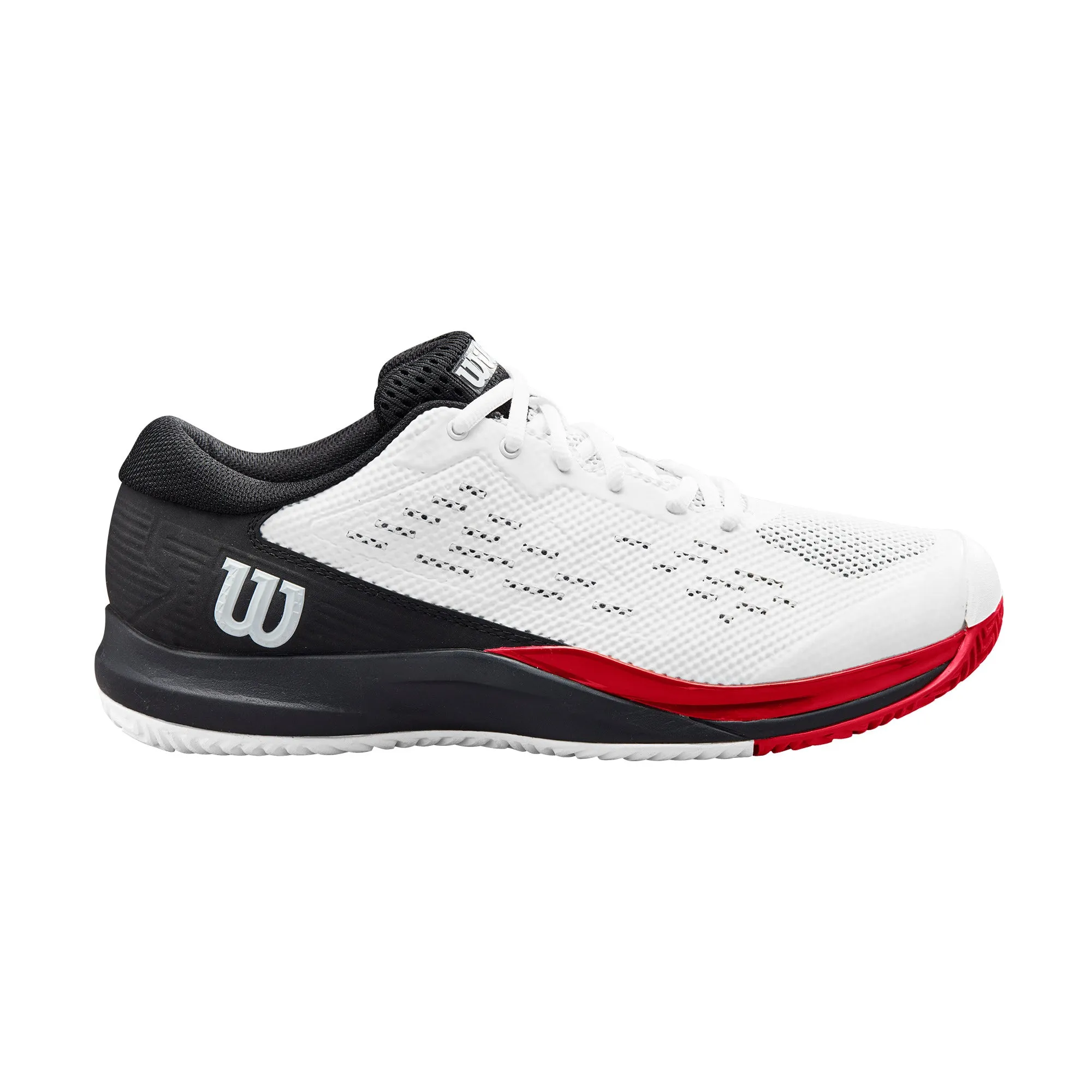 Men's Rush Pro Ace Tennis Shoe - White, Black, Red