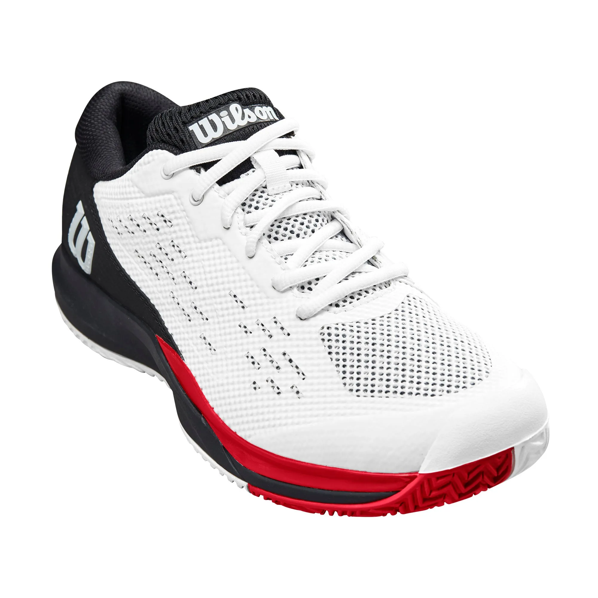 Men's Rush Pro Ace Tennis Shoe - White, Black, Red