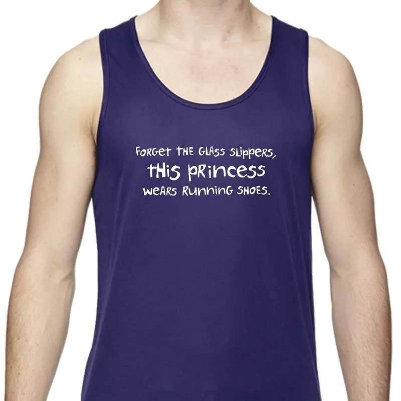 Men's Sports Tech Tank - "Forget The Glass Slippers.  This Princess Wears Running Shoes"