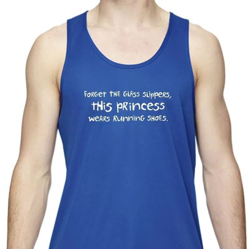 Men's Sports Tech Tank - "Forget The Glass Slippers.  This Princess Wears Running Shoes"