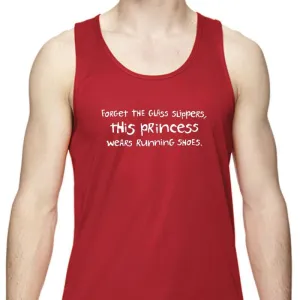 Men's Sports Tech Tank - "Forget The Glass Slippers.  This Princess Wears Running Shoes"