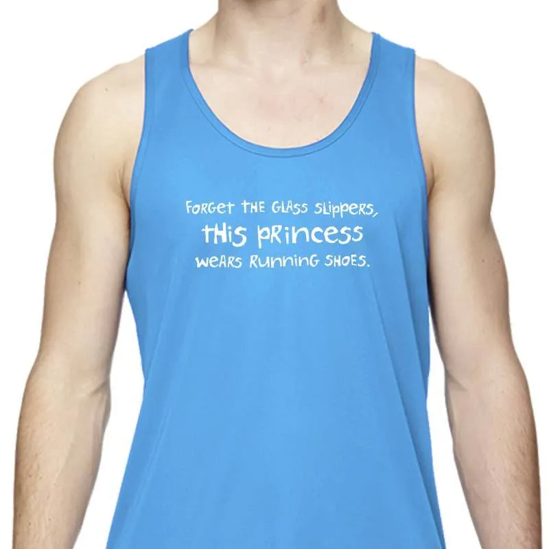 Men's Sports Tech Tank - "Forget The Glass Slippers.  This Princess Wears Running Shoes"