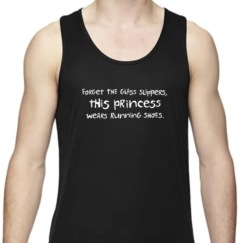 Men's Sports Tech Tank - "Forget The Glass Slippers.  This Princess Wears Running Shoes"