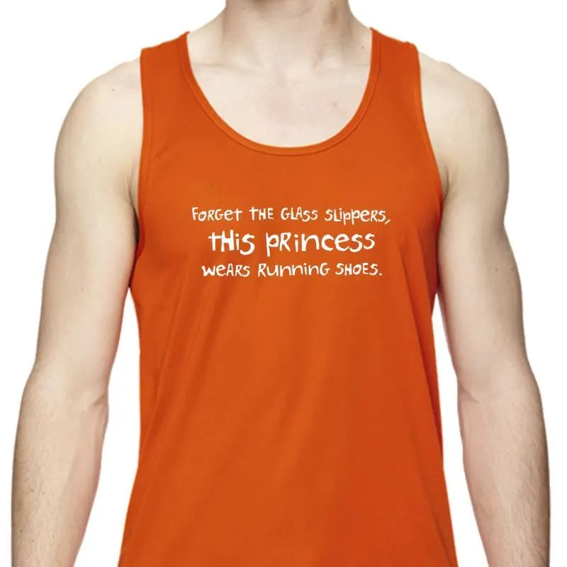 Men's Sports Tech Tank - "Forget The Glass Slippers.  This Princess Wears Running Shoes"