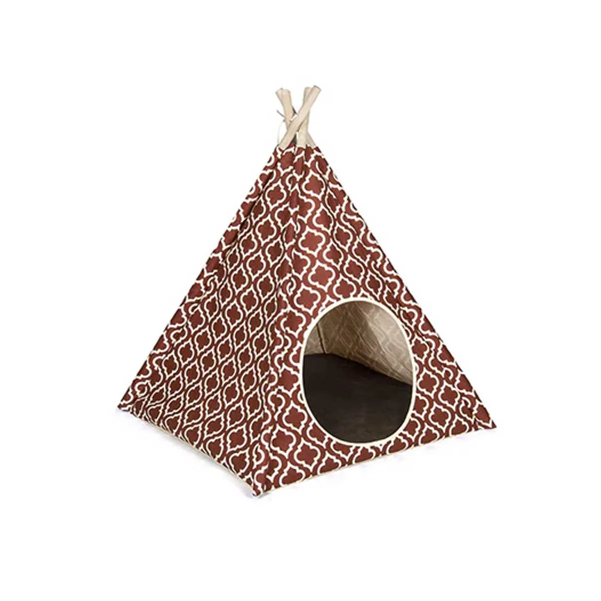 Moroccan Marsala Red Pet Teepee