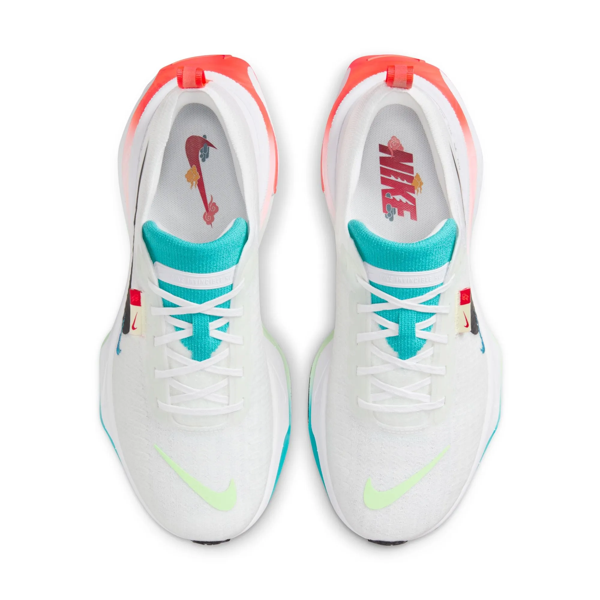 Nike Men's Invincible 3 Running Shoes White / Dusty Cactus / Bright Crimson / Black