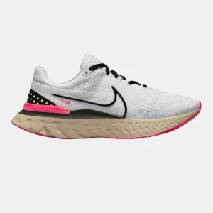 Nike React Infinity Flyknit 3 Trainers - White / Pink